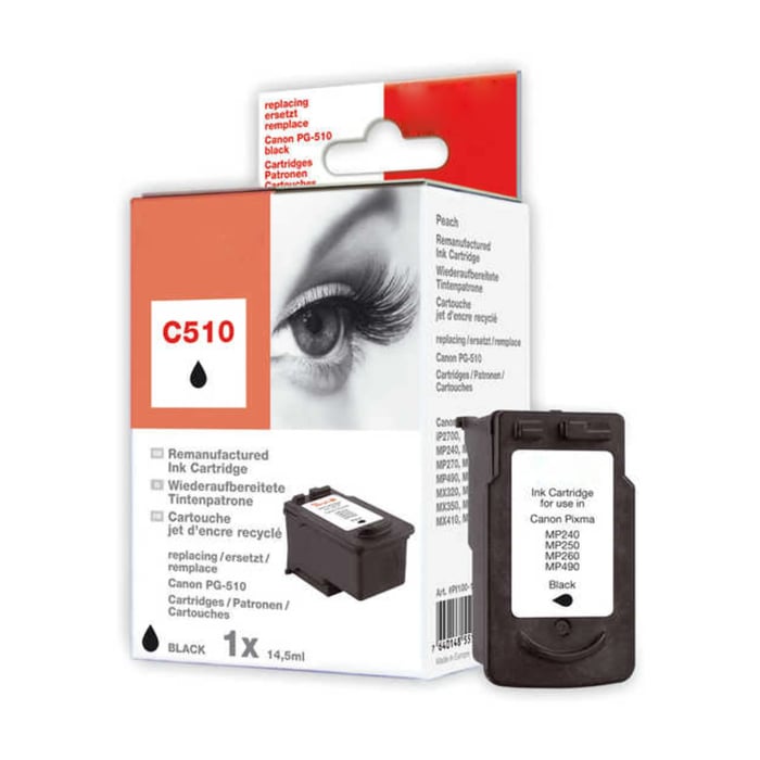 Peach Blekk av typen Canon PG-510 - Svart