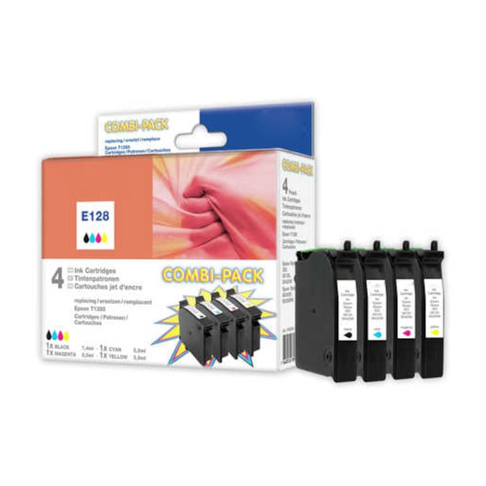 Peach T1285 Bläckpatron 4-pack | Kontor - Skrivare & tillbehör - Bläckpatroner - Epson | GameStuff