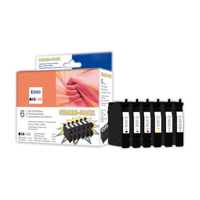 Peach T0807 Bläckpatron 6-pack | Kontor - Skrivare & tillbehör - Bläckpatroner - Epson | GameStuff