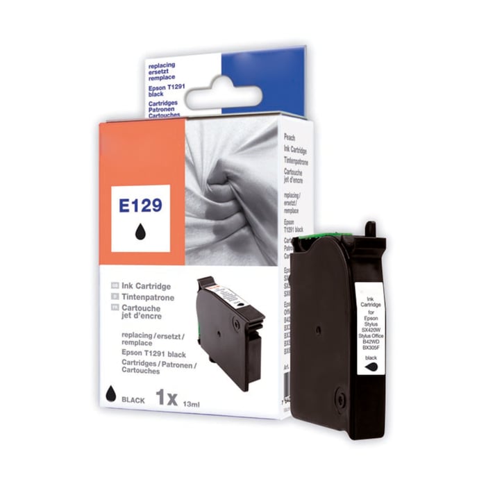 Peach T1291 Bläckpatron Svart | Kontor - Skrivare & tillbehör - Bläckpatroner - Epson | GameStuff