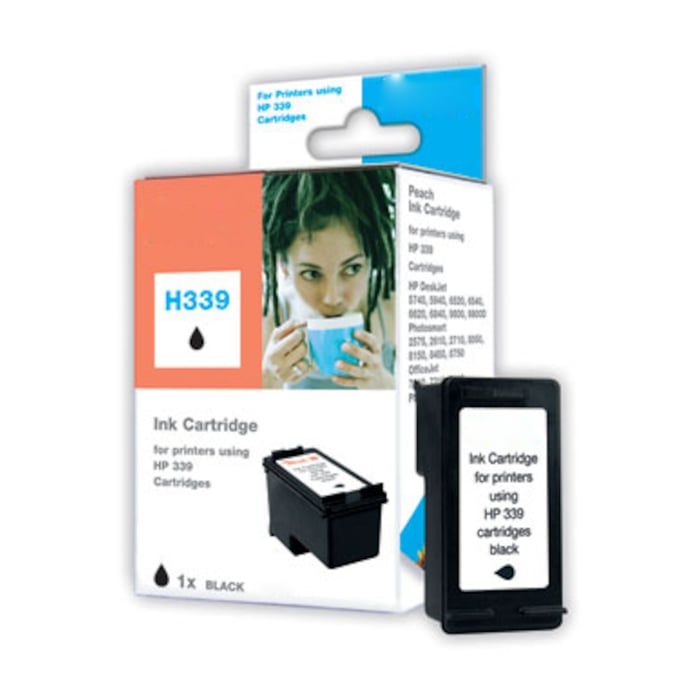 Peach Bläckpatron motsvarar HP 339 Svart | Kontor - Skrivare & tillbehör - Bläckpatroner - HP | GameStuff