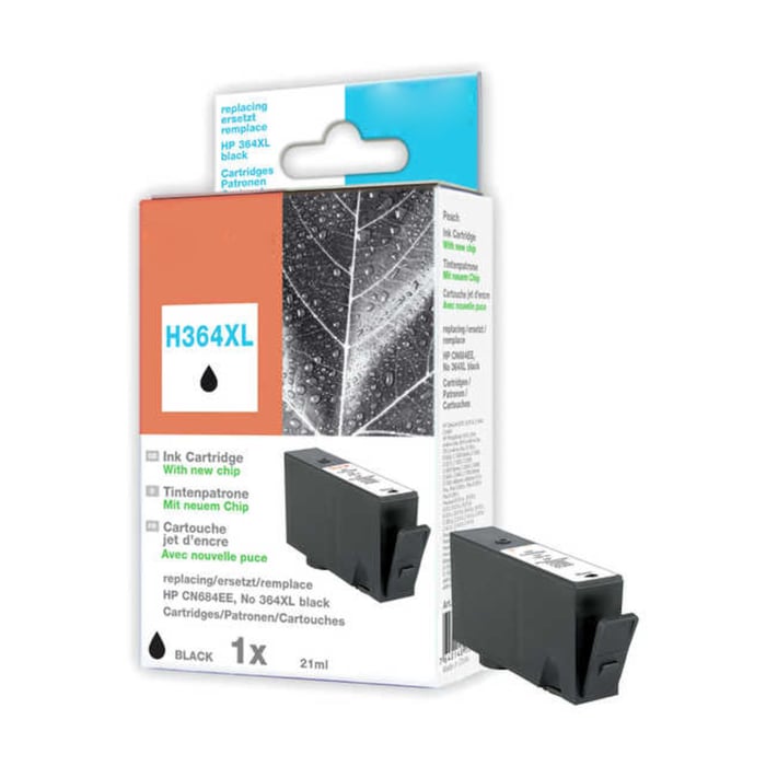 Peach Bläckpatron motsvarar HP 364XL Svart | Kontor - Skrivare & tillbehör - Bläckpatroner - HP | GameStuff
