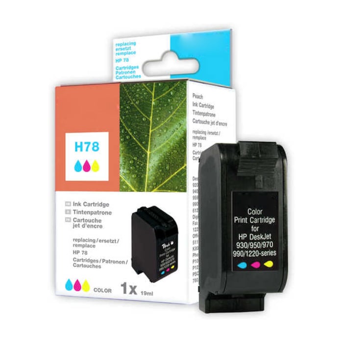 Peach Bläckpatron motsvarar HP 78 Flera färger | Kontor - Skrivare & tillbehör - Bläckpatroner - HP | GameStuff