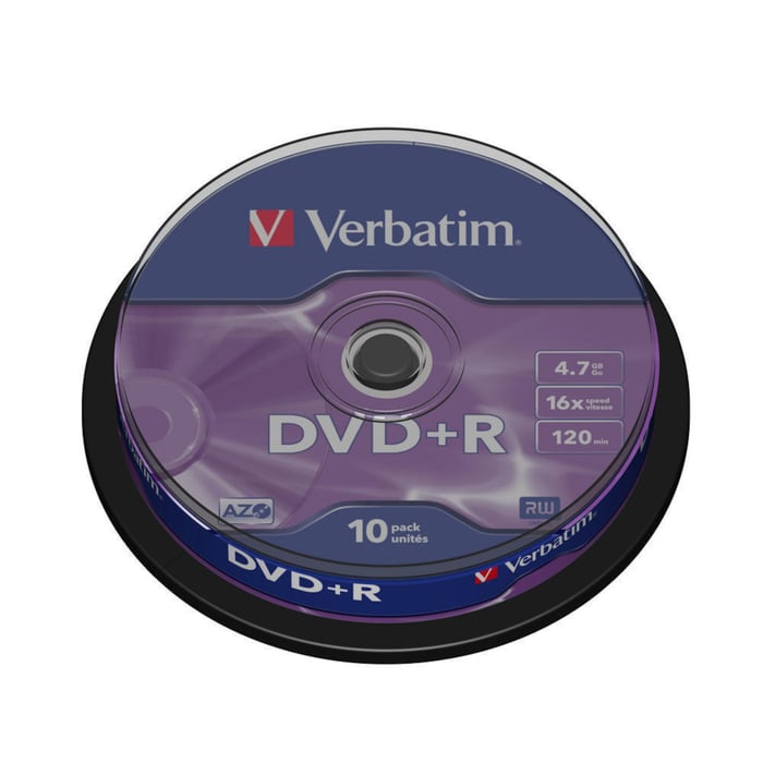 Verbatim DVD+R-skivor | Dator - Datortillbehör - DVD & Blu-ray - DVD-skivor | GameStuff