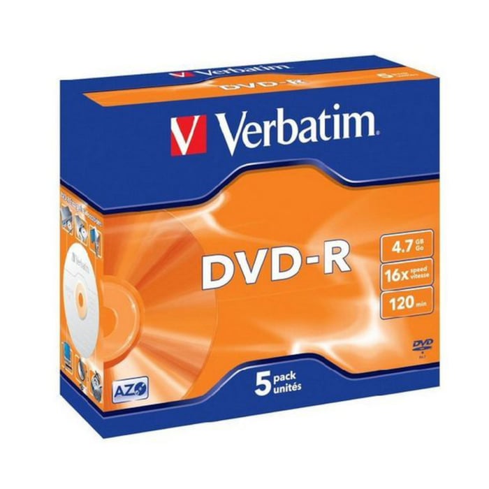 Verbatim DVD-R i fodral 5-pack | Ljud & bild - CD, DVD & Blu-ray - DVD-skivor | GameStuff