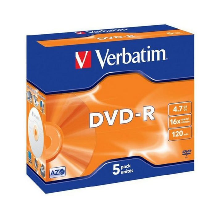 Verbatim DVD-R i fodral 5-pack