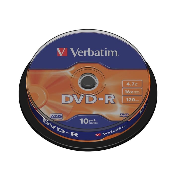 Verbatim DVD-R på spindel 10-pk.