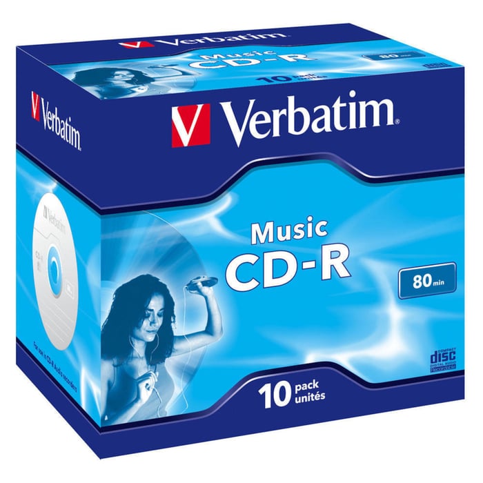 Verbatim CD-R Audio/Music 10-pack | Ljud & bild - Musikspelare & radio - CD-skivor | GameStuff