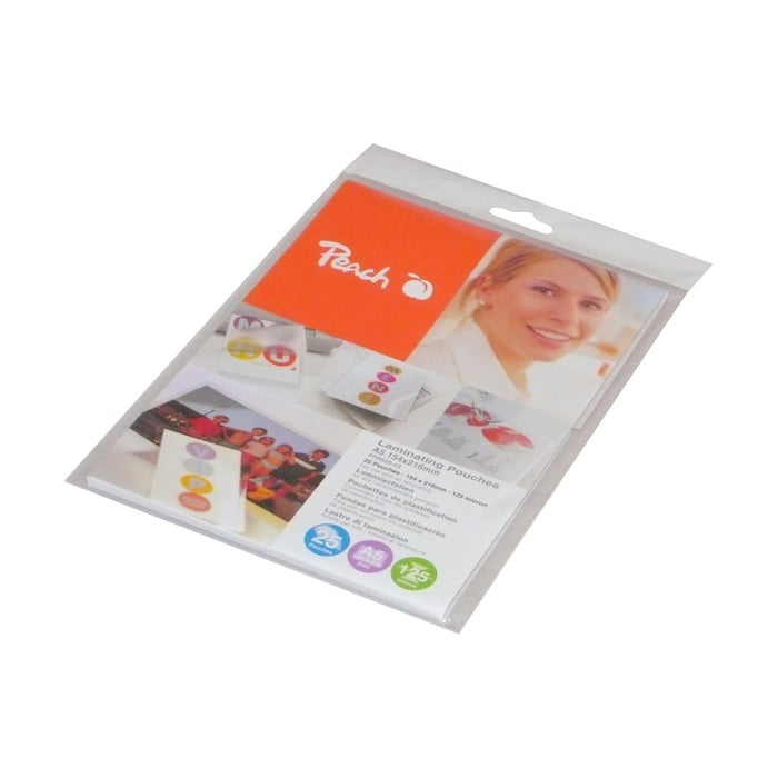 Peach Lamineringsfickor A5 25-pack