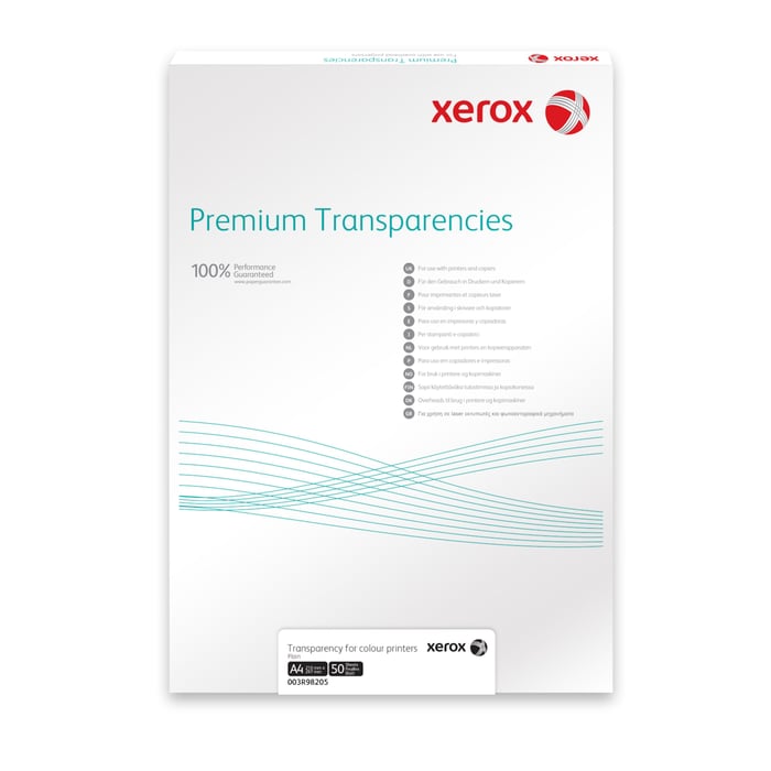 Xerox Overheadpapper Laser A4 50-pack | Kontor - Skrivare & tillbehör - Papper - OH-film | GameStuff