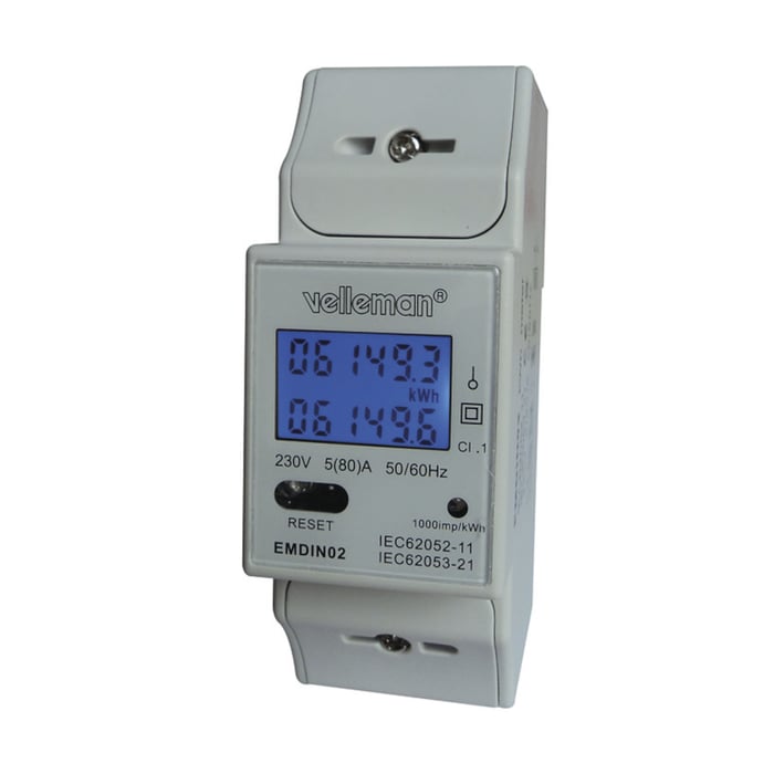 Elmätare DIN-montage | El & verktyg - Starkström - Energimätare | GameStuff