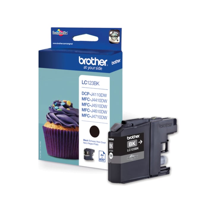 Brother LC123BK Bläckpatron Svart