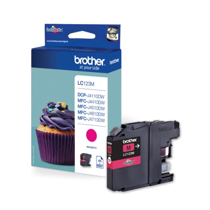 Brother LC123M Bläckpatron Magenta