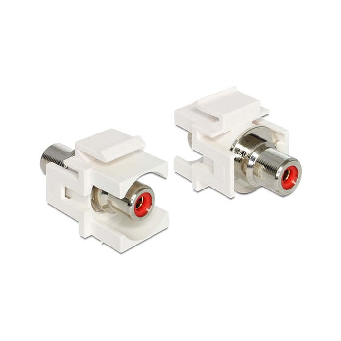 Keystone-modul RCA-kontakt Röd