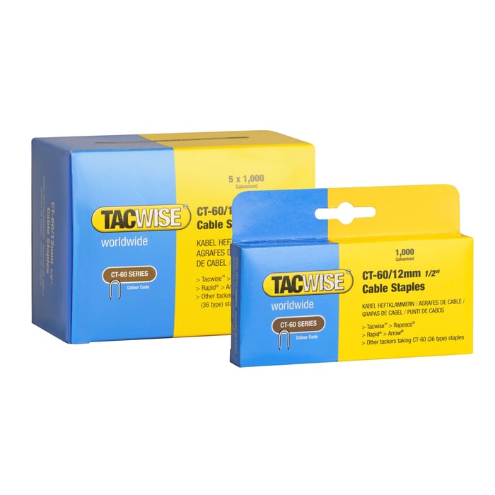 Tacwise CT-60 Kabelstifter 12 mm 5000-pk.