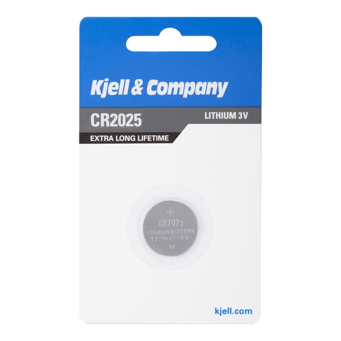 Kjell & Company Litiumbatteri CR2025 | El & verktyg - Batterier - Litiumbatterier | GameStuff