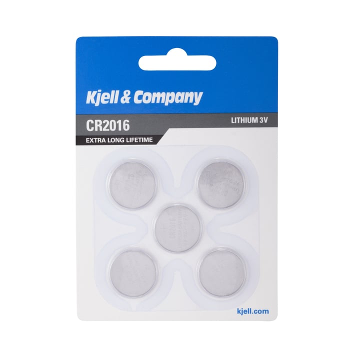 Kjell & Company Litiumbatteri CR2016 | El & verktyg - Batterier - Litiumbatterier | GameStuff