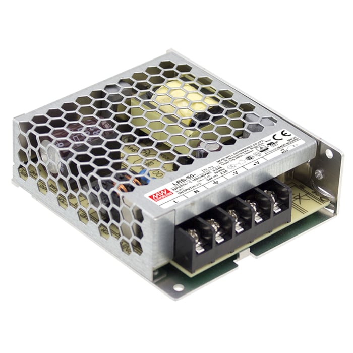 Mean Well Switchat nätaggregat 5 V (DC) 50 W | El & verktyg - Nätadaptrar & nätaggregat - Switchat nätaggregat | GameStuff