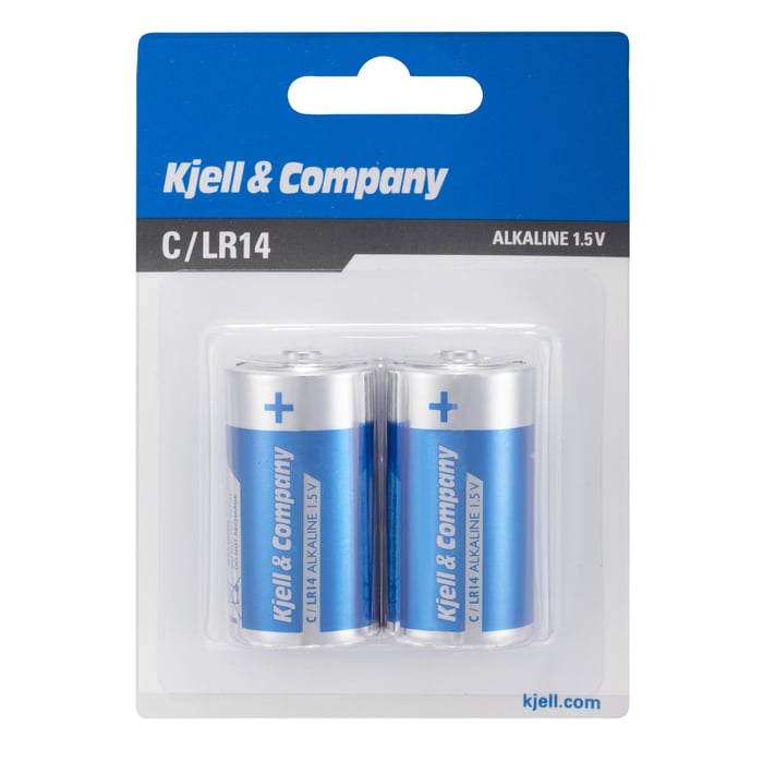 Kjell & Company C-batterier (LR14) 2-pack | El & verktyg - Batterier - Alkaliska batterier | GameStuff