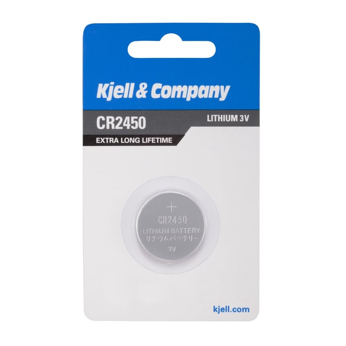Kjell & Company Litiumbatteri CR2450 | El & verktyg - Batterier - Litiumbatterier | GameStuff