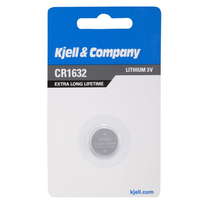 Kjell & Company Litiumbatteri CR1632 | El & verktyg - Batterier - Litiumbatterier | GameStuff