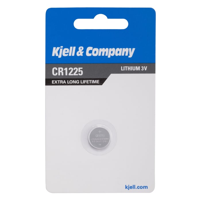 Kjell & Company Litiumbatteri CR1225 | El & verktyg - Batterier - Litiumbatterier | GameStuff