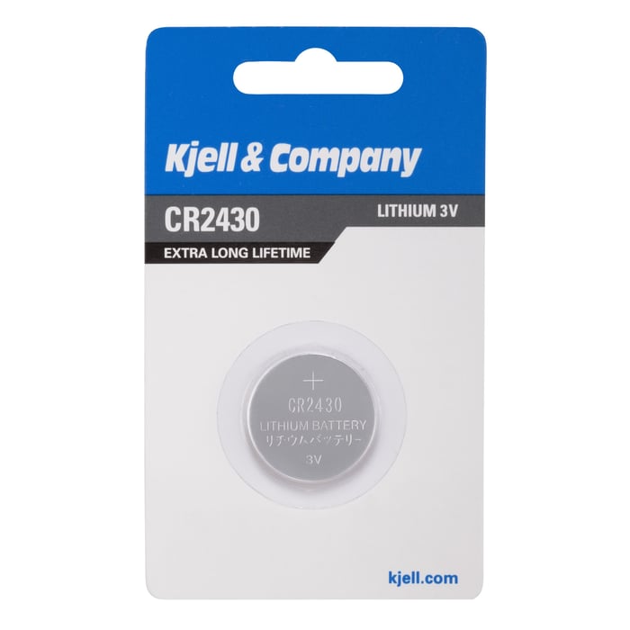 Kjell & Company Litiumbatteri CR2430 | El & verktyg - Batterier - Litiumbatterier | GameStuff