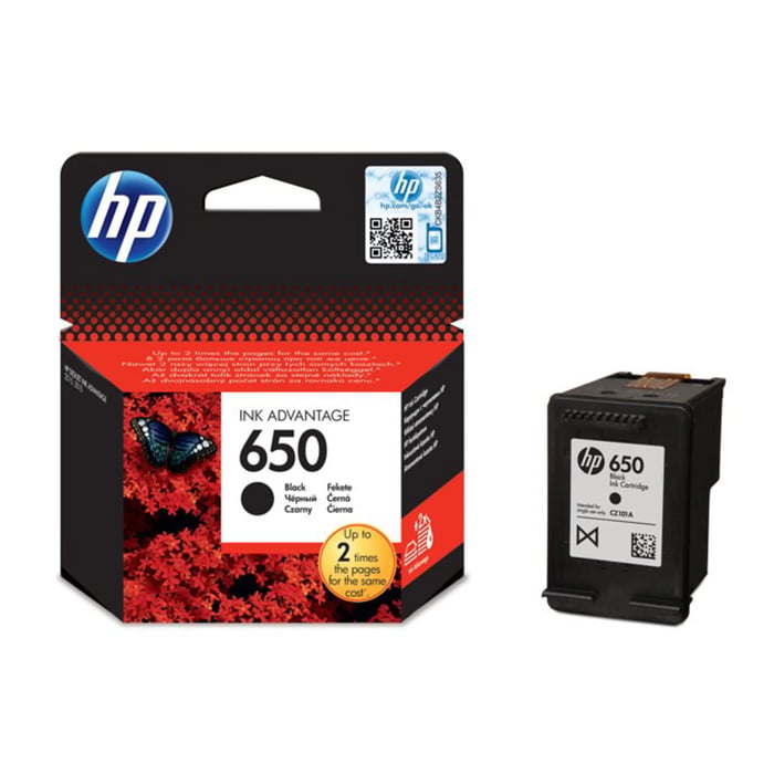 HP 650 Blekkpatron Svart