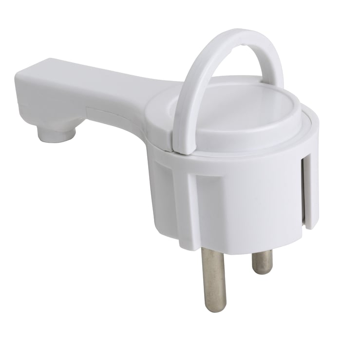 Platt stickpropp Jordad Vit