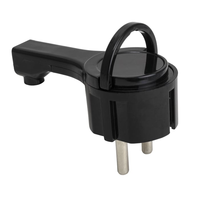 Platt stickpropp Jordad Svart
