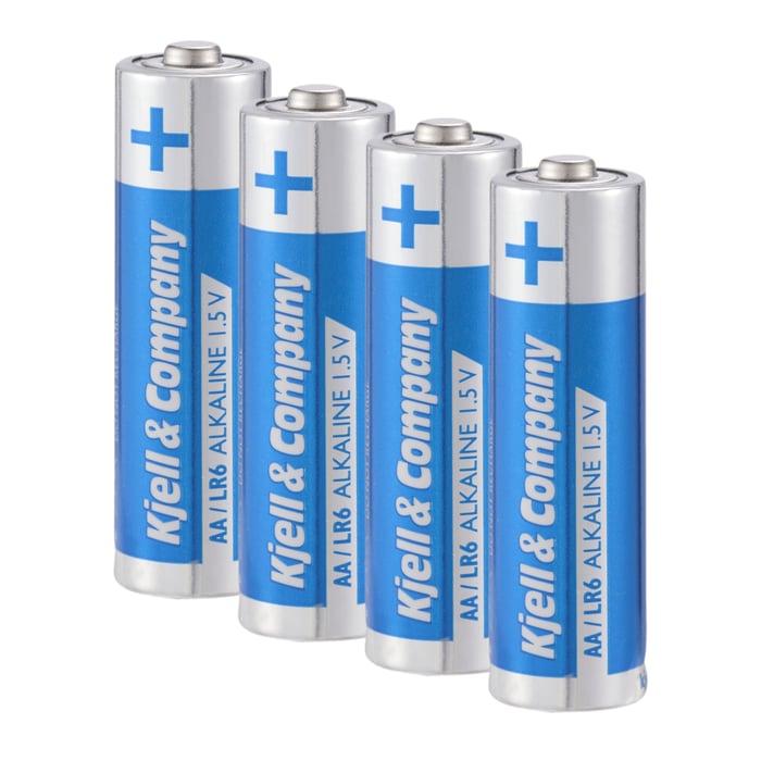 Kjell & Company AA-batterier (LR6) 4-pack | El & verktyg - Batterier - Alkaliska batterier | GameStuff