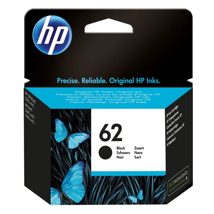 HP 62 blekkpatron, svart