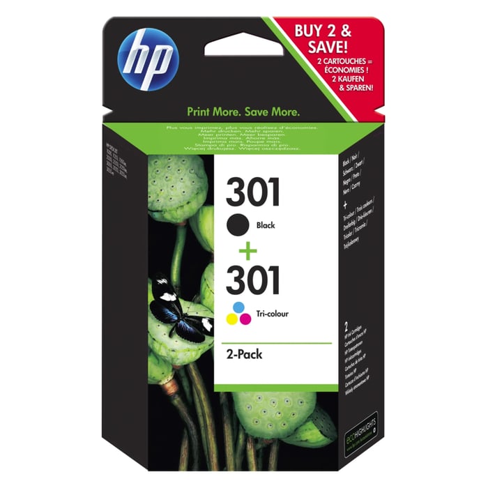 HP 301 Bläckpatroner 2-pack