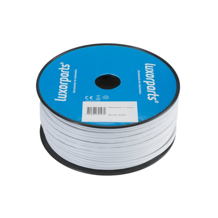Luxorparts Högtalarkabel 1,5 mm² Vit 10 m
