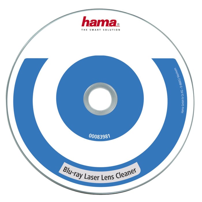 Hama Blu-ray-linsrengöring. Rengöringsskiva för Blu-ray