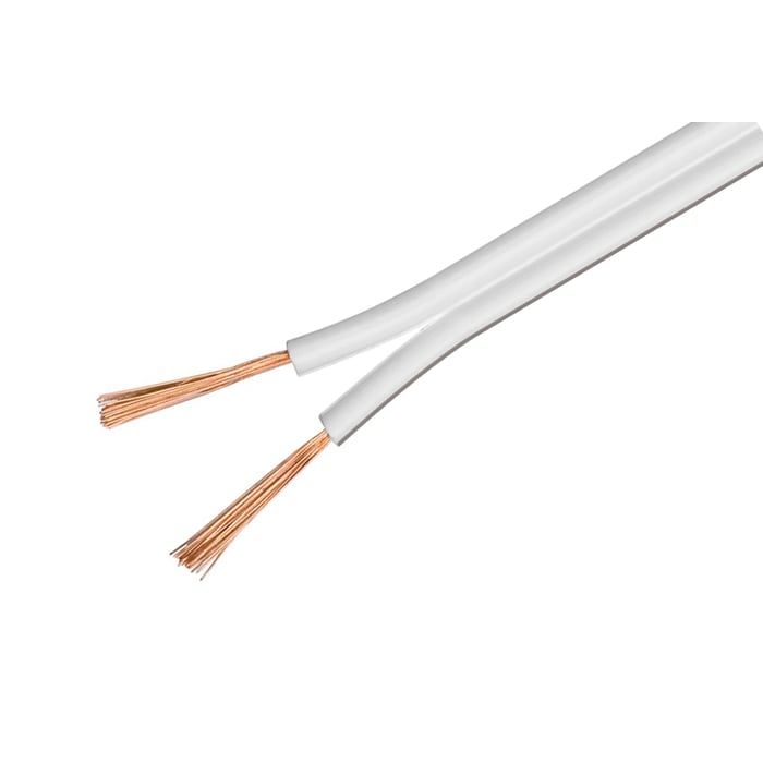 Luxorparts Högtalarkabel OFC 0,75 mm² Vit
