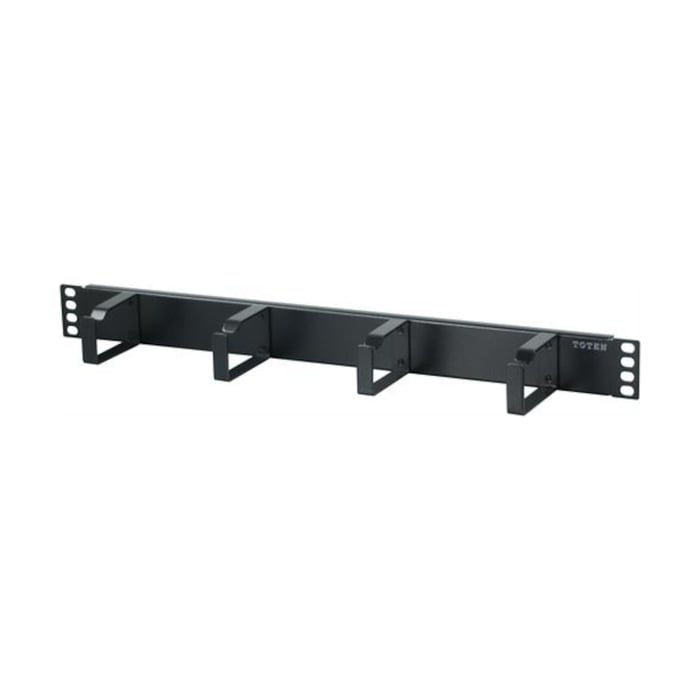 19"-kabelpanel Svart 1U