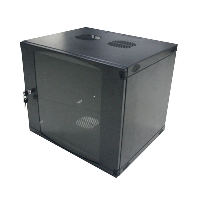 19" veggskap, mørkegrå 6U