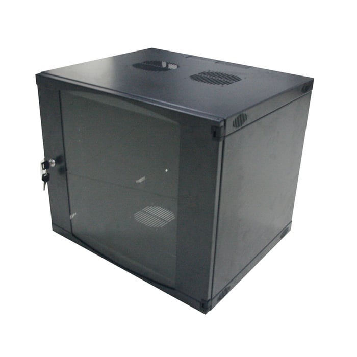 19" veggskap, mørkegrå 6U