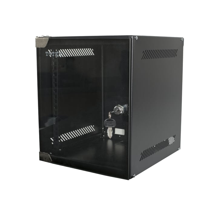 10"" väggskåp Svart 6U | Kablar & kontakter - Kablar för nätverk - Patchpanel, rackmontering | GameStuff