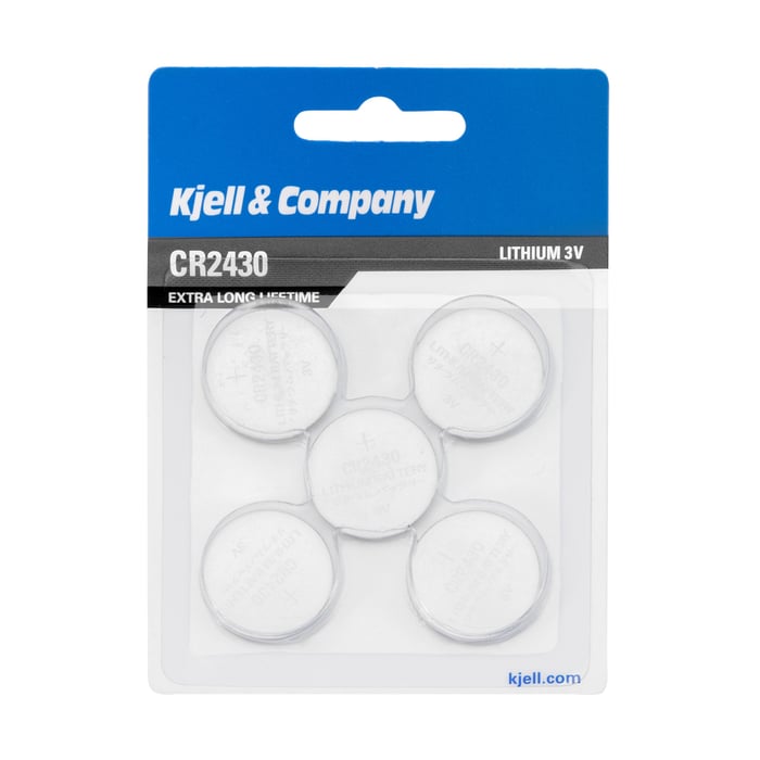 Kjell & Company Litiumbatteri CR2430 5-pack