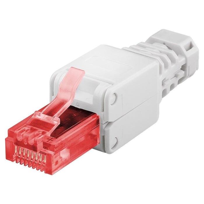 Luxorparts Verktygsfri RJ45-kontakt Cat. 6 | Nätverk - Nätverkskablar - Kontakter och skarvdon för FTP- och UTP-kablar | GameStuff