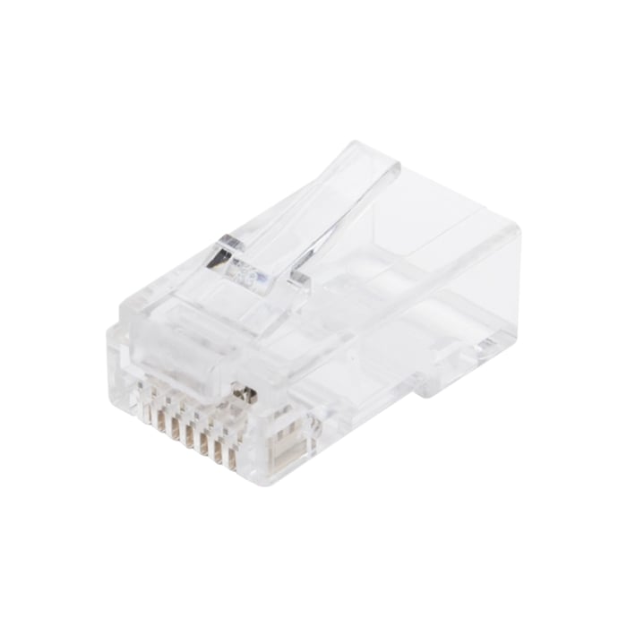 Luxorparts RJ45-kontakt för rund Cat. 6 UTP-kabel 20-pack | Nätverk - Nätverkskablar - Kontakter och skarvdon för FTP- och UTP-kablar | GameStuff