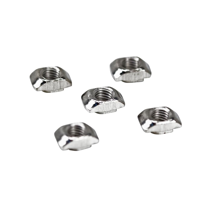 Ratrig Räfflade T-muttrar M5 25-pack