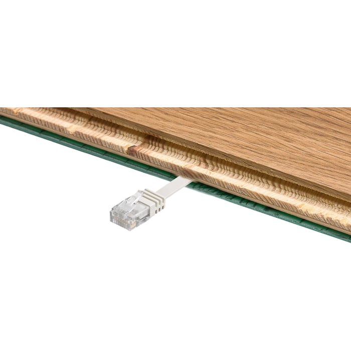 Flat UTP-nätverkskabel Cat. 6 Vit | Nätverk - Nätverkskablar - Nätverkskablar i färdiga längder | GameStuff