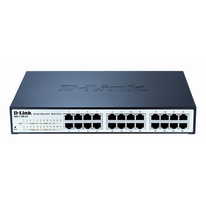 D-Link DGS-1100-24 Konfigurerbar gigabitswitch 24 porter