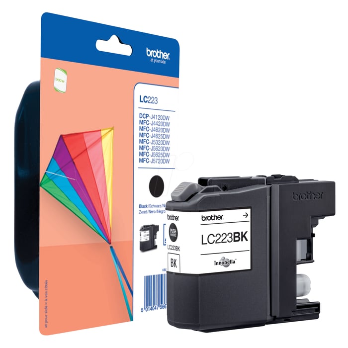 Brother LC223 Bläckpatron Svart | Kontor - Skrivare & tillbehör - Bläckpatroner - Brother | GameStuff