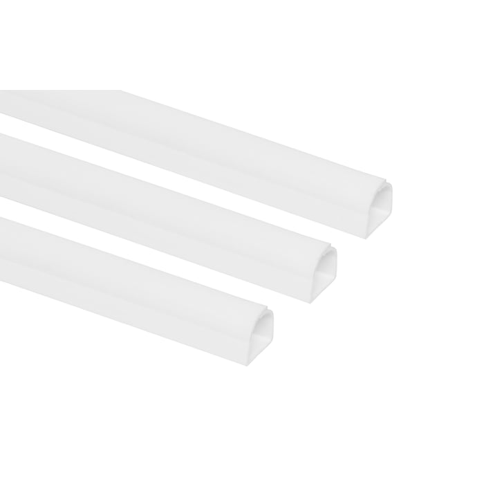 Kabelkanal Hvit 8x7 mm 1 m 3-pk.
