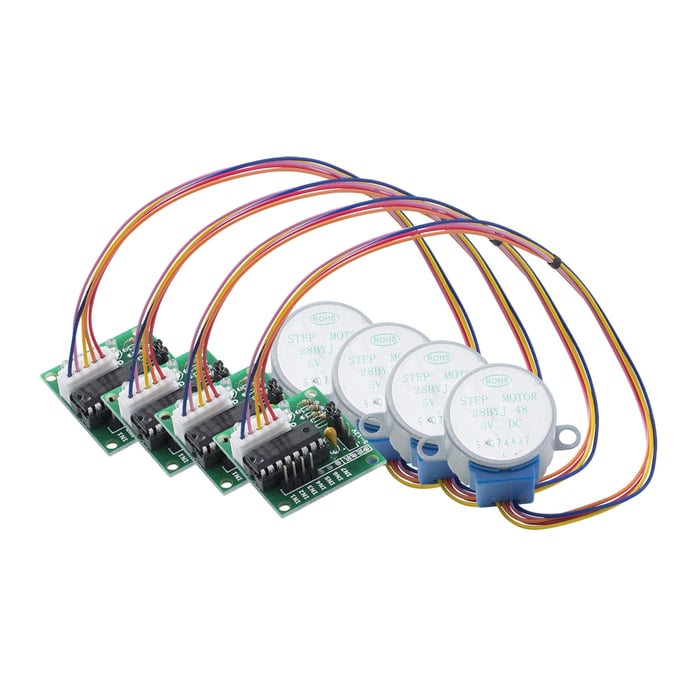 Luxorparts Stegmotor med växellåda och drivare | El & verktyg - Elektronik - Arduino - Arduino-tillbehör | GameStuff