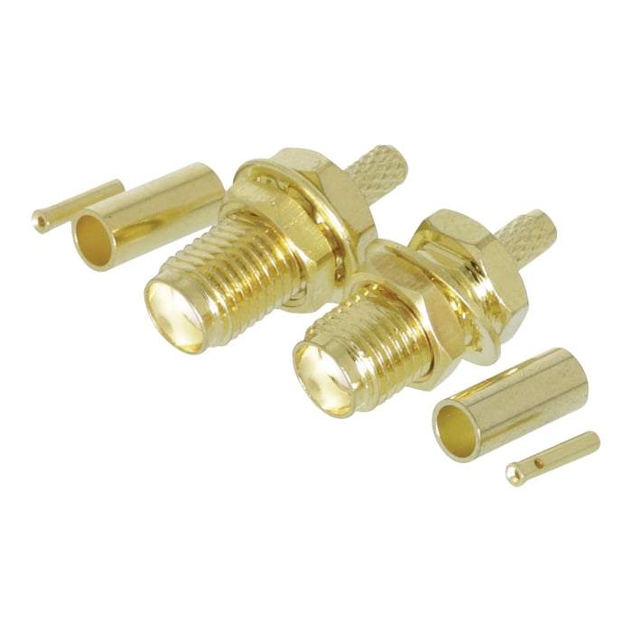 SMA-kontakt Hona för crimpning 2-pack | Nätverk - Mobilt bredband och routrar - Antennadaptrar | GameStuff